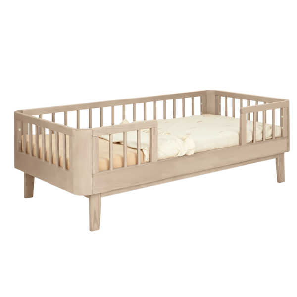 Peuterbed Novi at Home® Cleo (Ronde Hoek) 70x140 Sand - Afbeelding 1