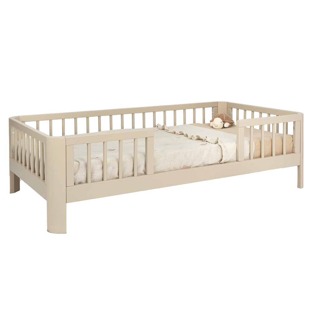 Peuterbed Novi at Home® Feline (Ronde Hoek) 70x140 Sand - Afbeelding 1