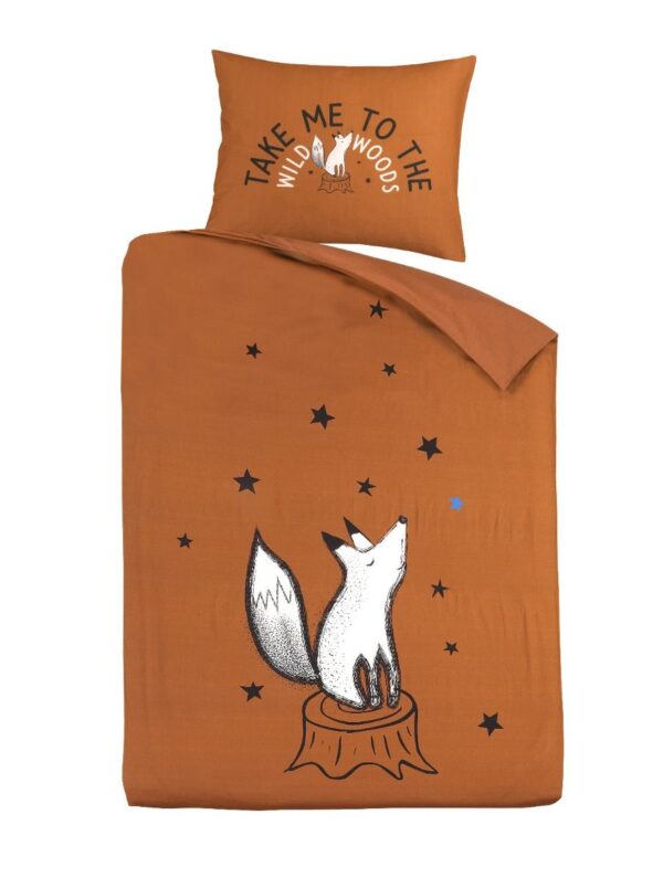 Dekbedovertrek 1-pers Kidzroom 140x200 Magic Tales Brown - Afbeelding 1