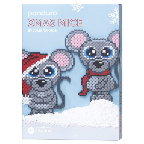 Panduro strijkkralen kit - Xmas Mice - Afbeelding 1