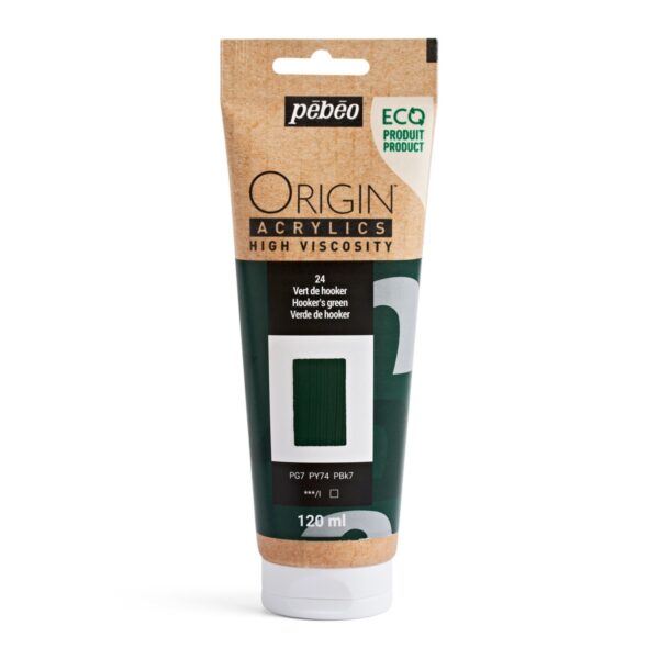 Pebeo Origin Acrylics - 120 ml - 24 Hooker's Green - Afbeelding 1