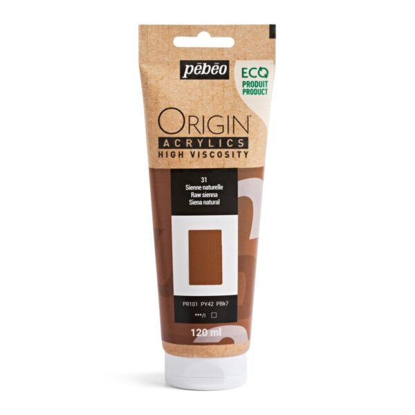 Pebeo Origin Acrylics - 120 ml - 31 Raw Sienna - Afbeelding 1