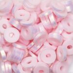 Katsuki kralen - shimmer - lichtroze