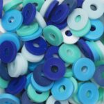 Katsuki kralen mix - blauw/turquoise