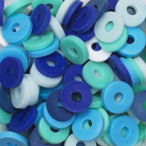 Katsuki kralen mix - blauw/turquoise