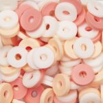 Katsuki kralen mix - abrikoos/wit