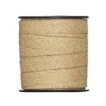 Cadeaulint - 25 meter - brons glitter