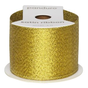 Lint - 8 meter - 40 mm - goud glitters