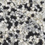 Rocailles - 9/0 - mix zwart