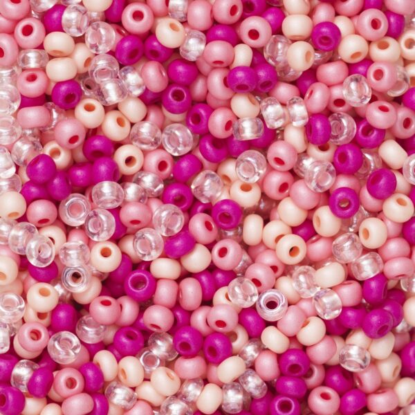 Rocailles - 9/0 - mix cerise - Afbeelding 1