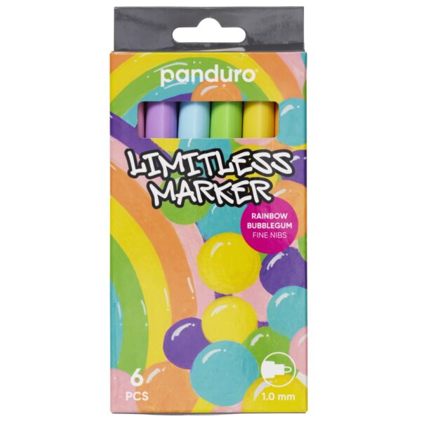 Limitless Marker S - 6 stuks - Rainbow Bubblegum - Afbeelding 1