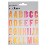 Stickers - letters - iriserend