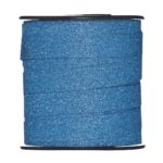Cadeaulint - 25 meter - blauw glitter