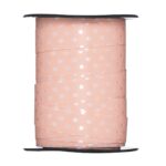 Cadeaulint - 10 meter - perzik gestipt mat