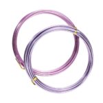 Aluminiumdraad - 2x 3 meter - paarstinten