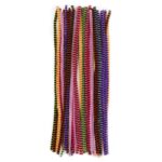 Chenilledraad - 50 stuks - crazy stripes