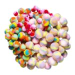 Pompons - 150 stuks - multicolor