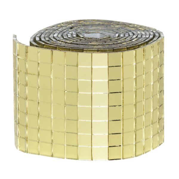 Spiegelmozaïek - 5x5 mm - goudkleurig - Afbeelding 1