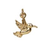 Charm Series hanger - vogel goudkleurig