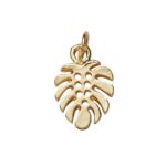 Charm Series hanger - monstera goudkleurig