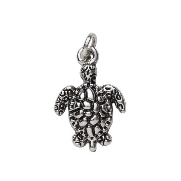 Charm Series hanger - schildpad zilverkleurig - Afbeelding 1