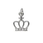 Charm Series hanger - kroon zilverkleurig