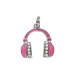 Charm Series hanger - koptelefoon zilverkleurig