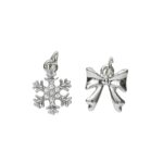 Charm Series hangers - sneeuwster/strik zilverkleurig