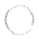 Charm Series ketting pilvorm - 18 cm - zilverkleurig