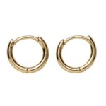 Charm Series oorbellen rond - goudkleurig