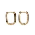 Charm Series oorbellen ovaal - goudkleurig