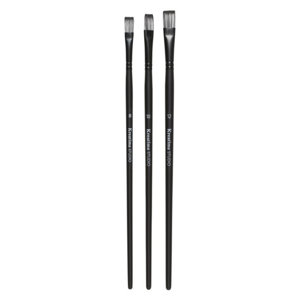 Kreatima Studio set penselen - plat - 3 stuks - Afbeelding 1
