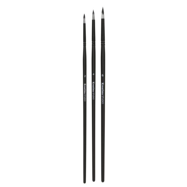 Kreatima Studio set penselen - rond - 3 stuks - Afbeelding 1