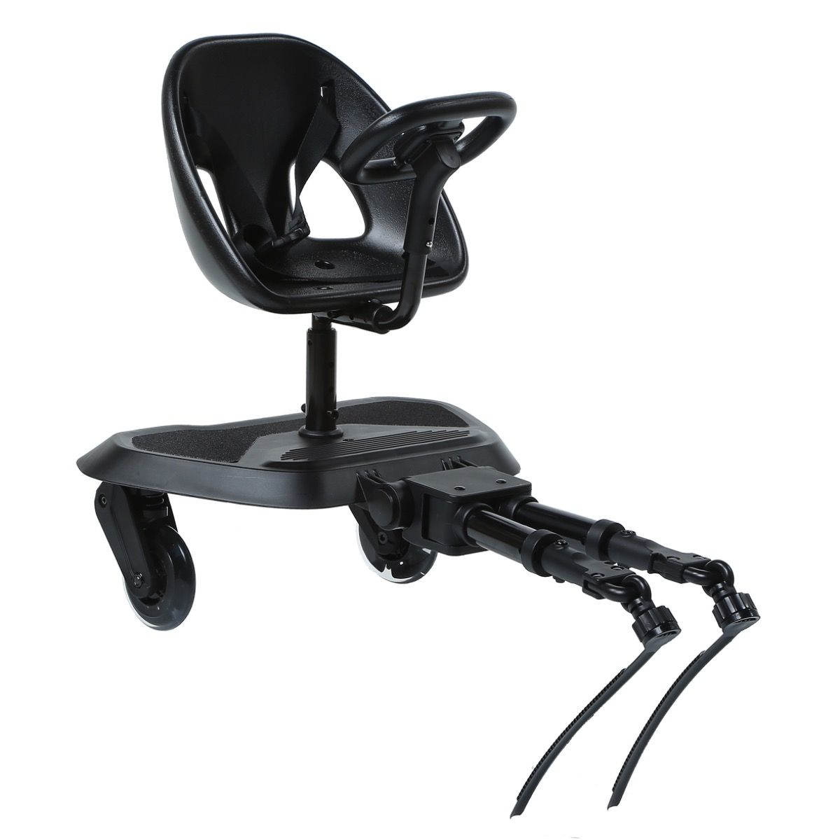 Meerijdplankje Titanium Baby Smart Joy2Ride Met Zitje All Black - Afbeelding 1