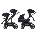 Duo Kinderwagen Titanium Baby Solid Pollux Lush Black met Reiswieg