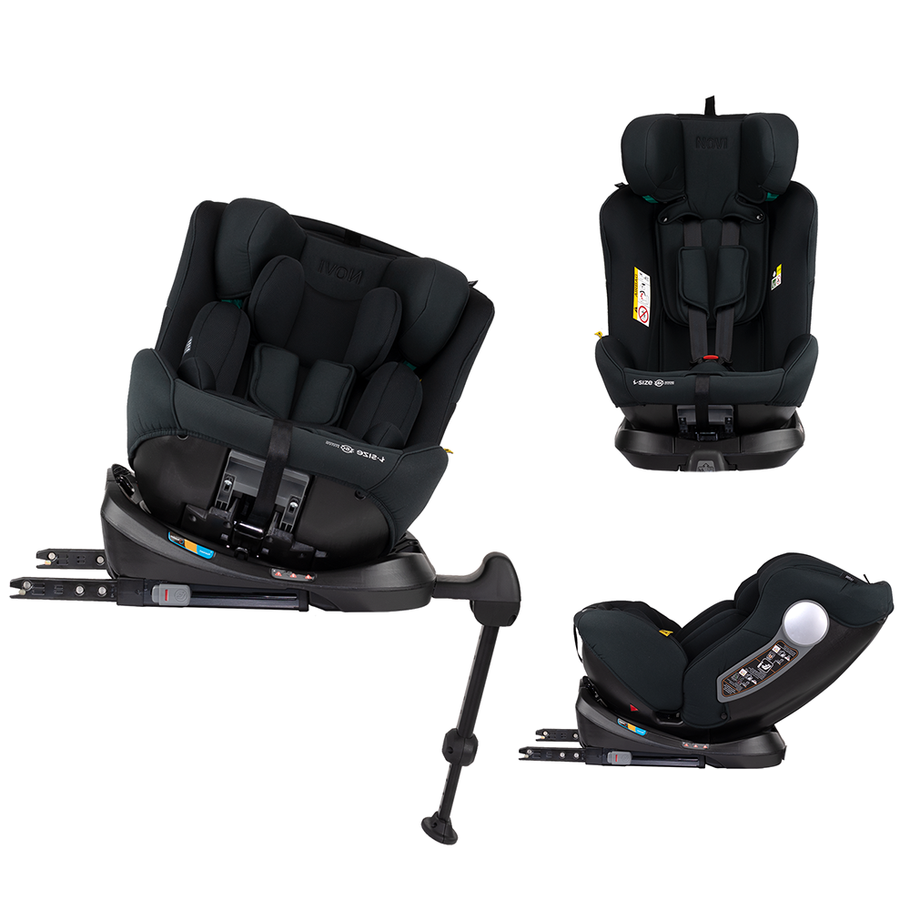 Autostoel Novi Baby® David 2.0 Premium I-Size 360° All Black Autostoel Novi Baby® David 2.0 Premium I-Size 360° All Black - Afbeelding 1