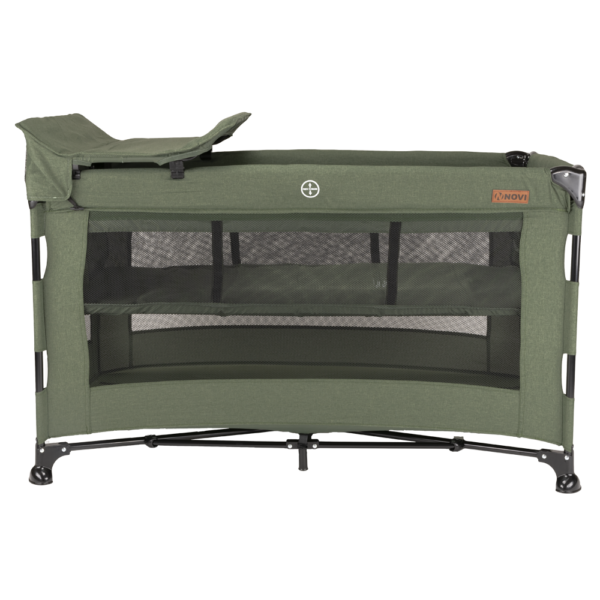 Campingbed Novi Baby® Nora Luxe Green/Black - Afbeelding 1