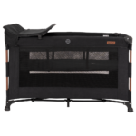 Campingbed Novi Baby® Nora Premium Walnut/Brilliant Black