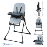 Kinderstoel Titanium Baby Solid Bistro Glacier Grey
