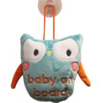 Knuffel Autocomfort Baby On Board met Zuignap Owl
