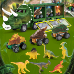 Dino Truck™ - Vervoer de dino's - Dinosaurus Vrachtwagen Dino Truck (incl. 12 dino's) | Educatief Speelgoed