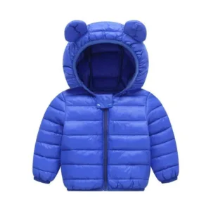 Mini Fashion™ - Polyester winterjas met Capuchon Navy / 110 (5-6 jaar) | Educatief Speelgoed