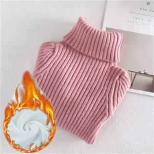 Mini Fashion™ - Wattenstaapje Coltrui voor kinderen Roze / 110 (4 jaar) | Educatief Speelgoed