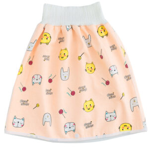 Baby Training Pants™ - Zindelijkheidstraining met een twist - Oefenbroek Rokje / Oranje katjes / L (3-6 jaar) | Educatief Speelgoed