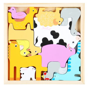 Woods™ - Wie past de vormen in de lijst? - Vormen puzzel (2+1 GRATIS) Boerderij | Educatief Speelgoed