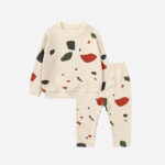 Mini Fashion™ - Trending&Comfortabel - Pyjama Set Beige / 90 (18-24 maanden) | Educatief Speelgoed