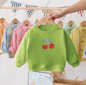 Mini Fashion™ - Kersen Sweater Kers - Groen / 80 (1 jaar) | Educatief Speelgoed