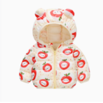 Mini Fashion™ - Polyester winterjas met Capuchon Crème Appel / 100 (4-5 jaar) | Educatief Speelgoed