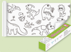 ColoringPaper™ - Laat de creativiteit in je kleine los! - XXL Kleurplaat Dino's | Educatief Speelgoed