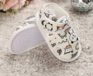 Mini Fashion™ - Schattige Dieren - Sandalen Wit / 1 (0-6 maanden) | Educatief Speelgoed